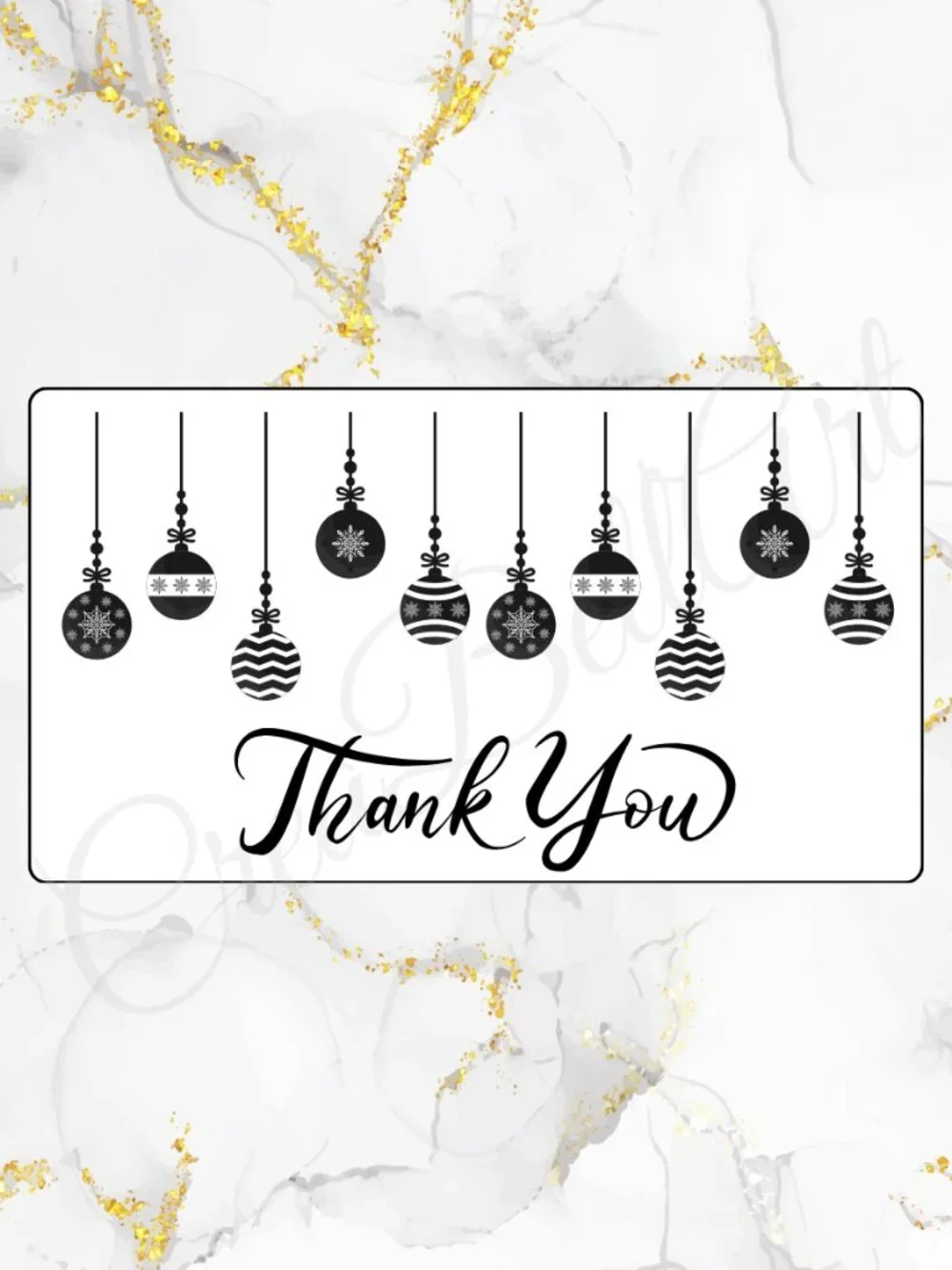 Christmas Thank You Stickers | Holiday Design | Small Business Packaging